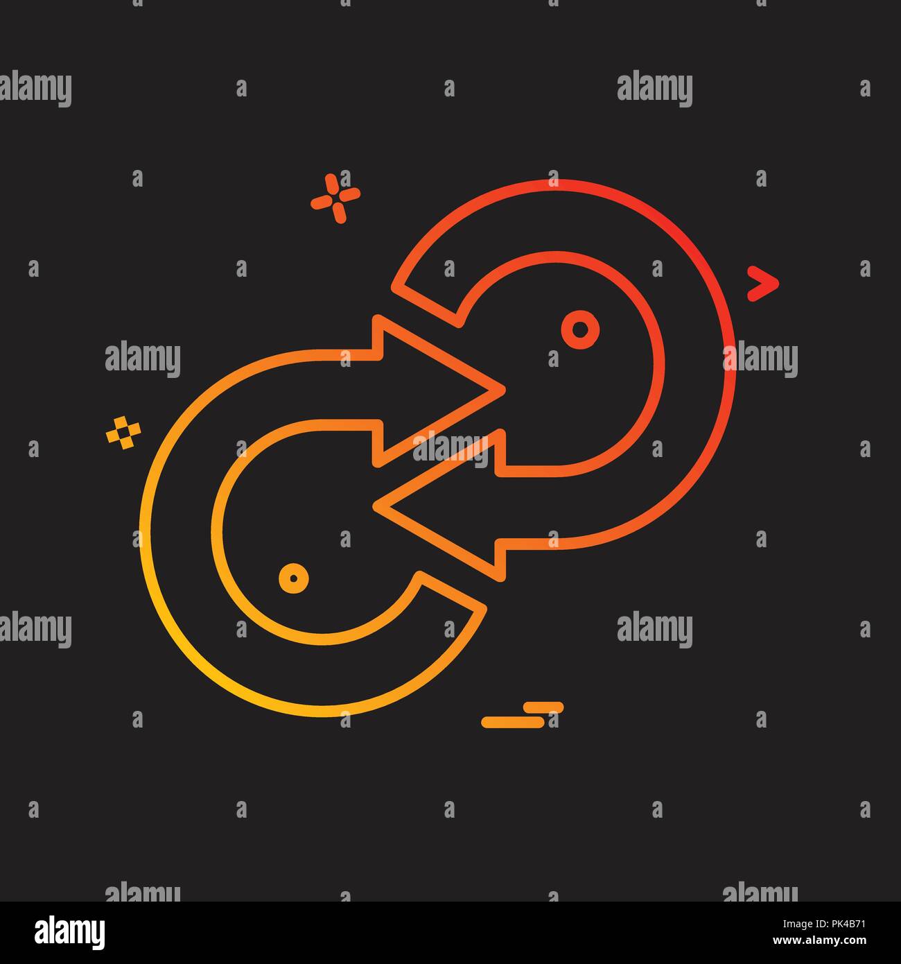 Refresh icon design vector Stock Vector Image & Art - Alamy
