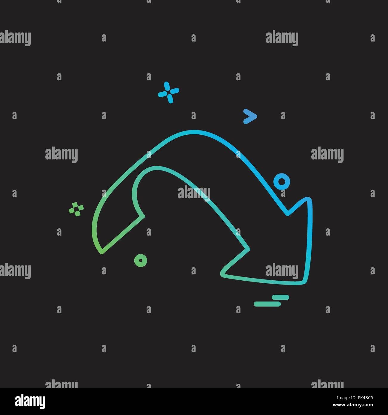 Down arrow icon design vector Stock Vector Image & Art - Alamy