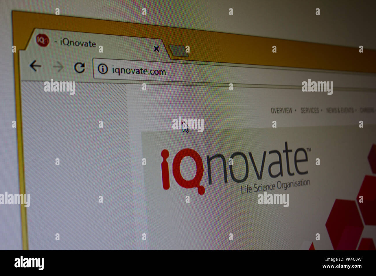 iQnovate Website Homepage Stock Photo