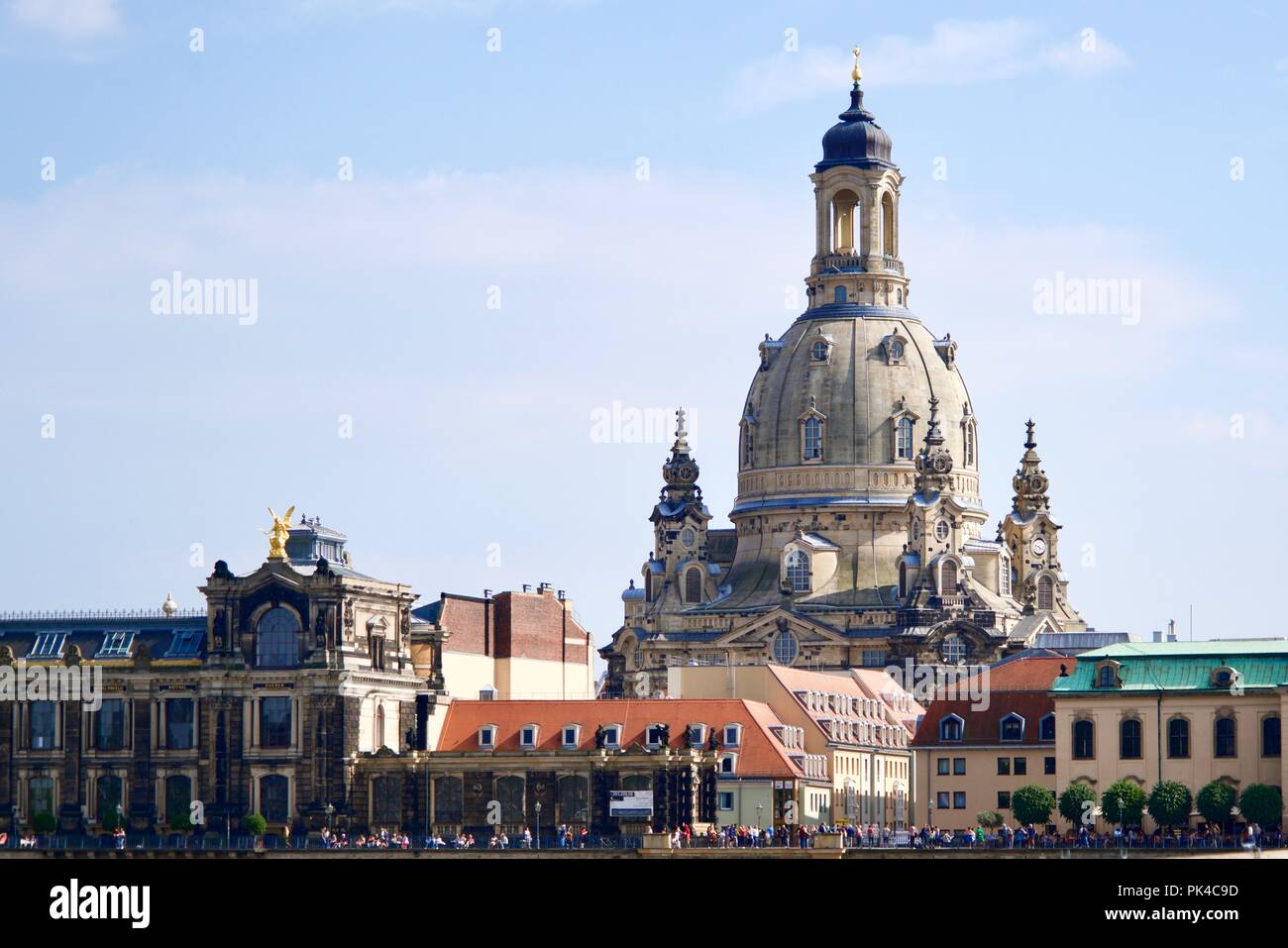View of the Frauenkirche in Dresden Stock Photo