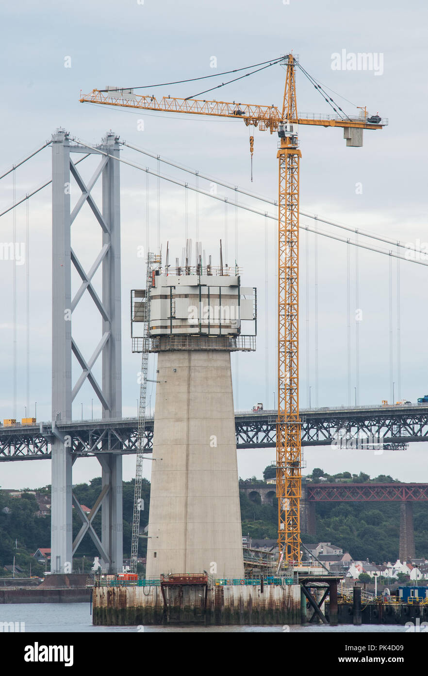 Photographer Ian Georgeson, 07921 567360 Forth replacement crossing, New Forth road bridge, Queensferry Crossing. Stock Photo