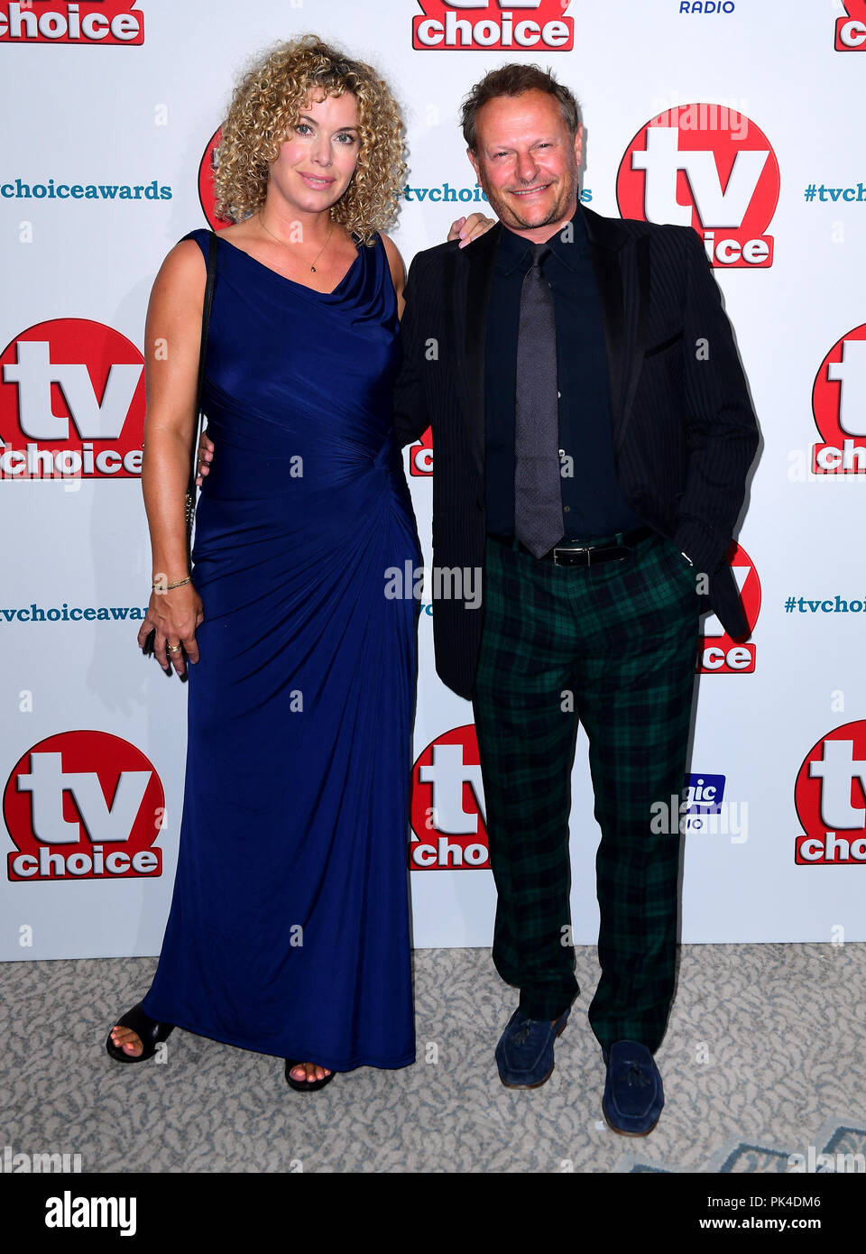 Neil Stuke and Sally Ann Stuke attending the TV Choice Awards at the