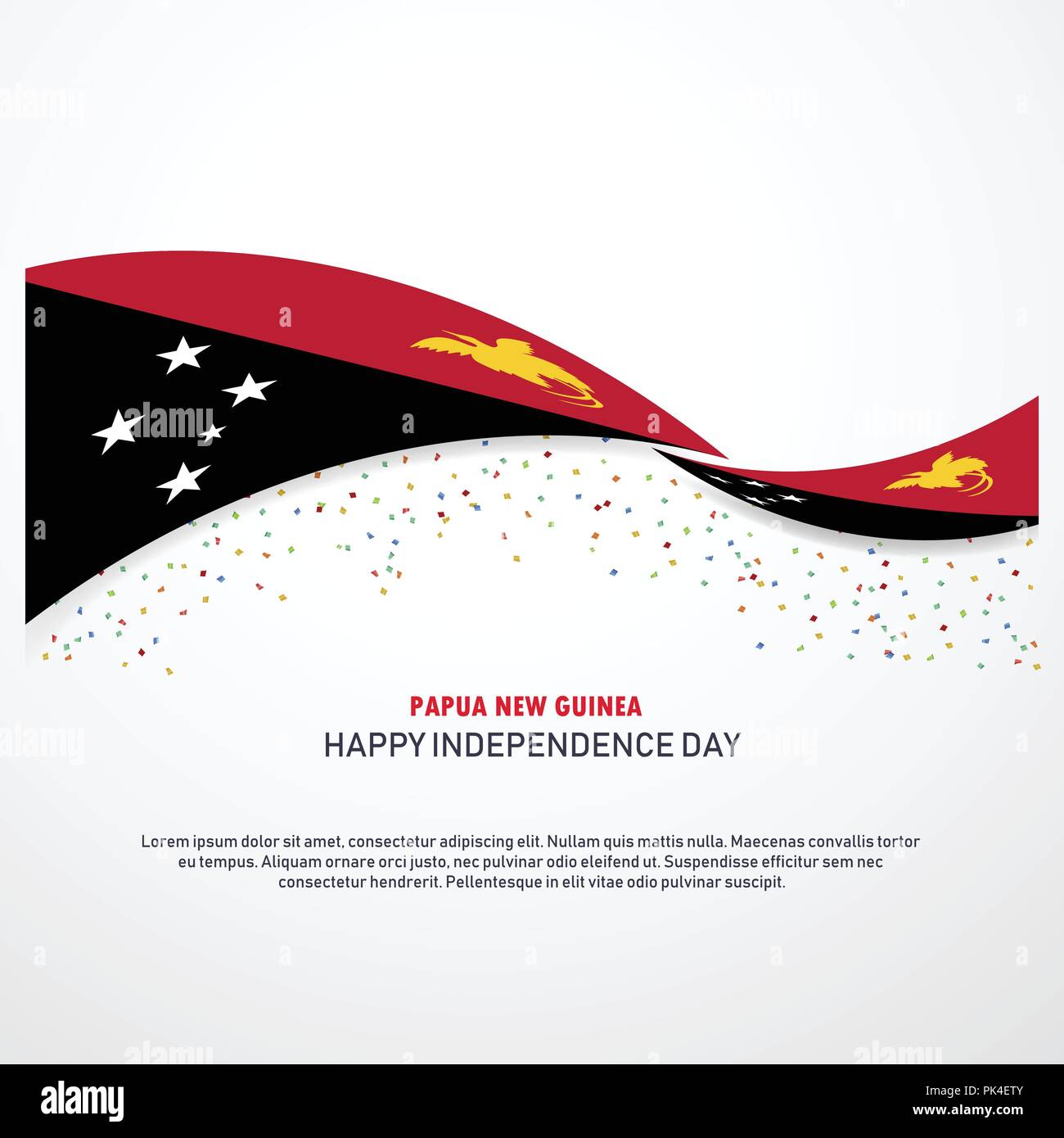 Papua New Guinea Happy independence day Background Stock Vector Image ...