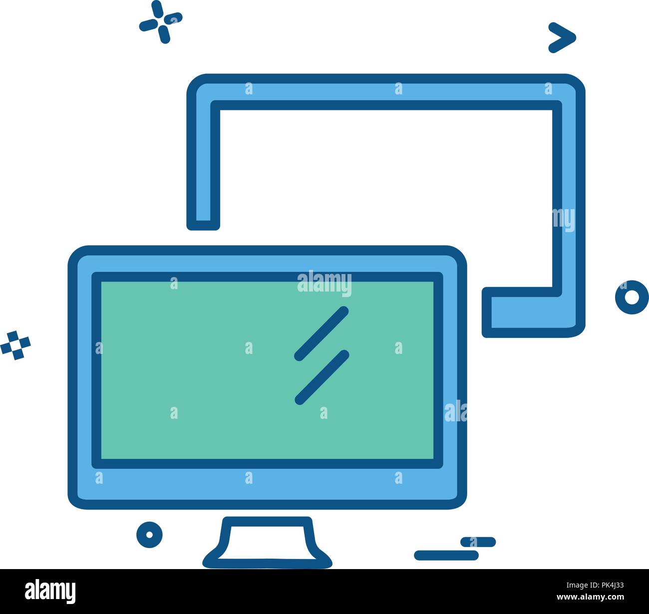 Computer icon design vector Stock Vector Image & Art - Alamy