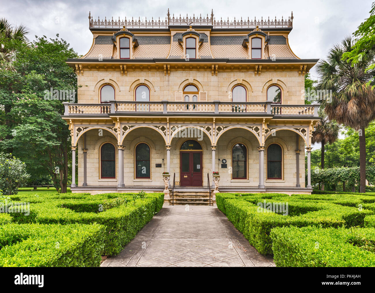 Steves Homestead museum in King William Historic District in San Antonio, Texas, USA Stock Photo