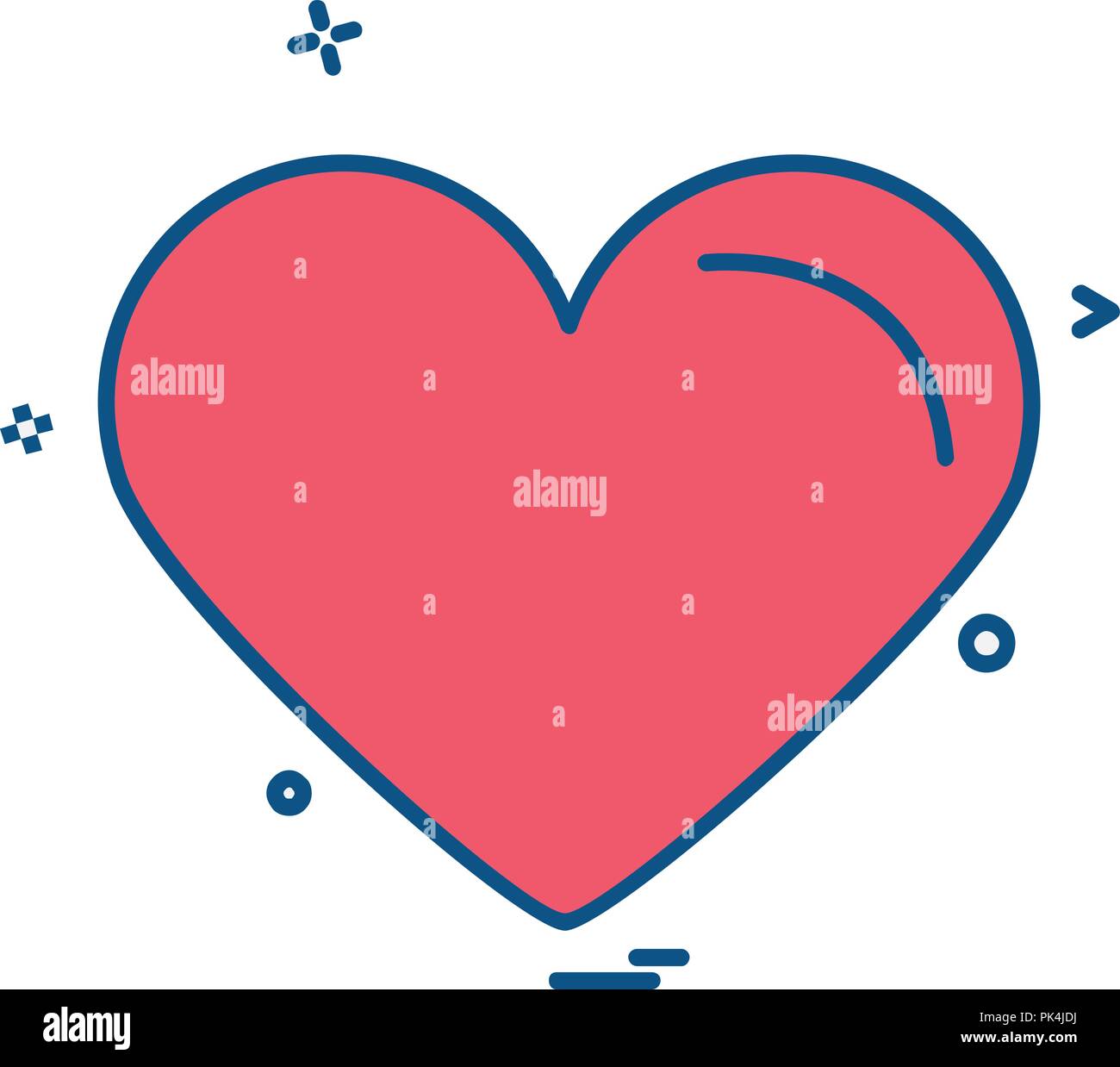 Hearts icon design vector Stock Vector Image & Art - Alamy