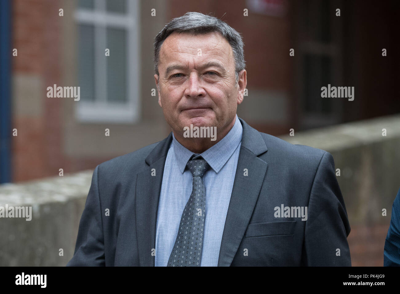 Denies four counts of causing death by dangerous driving hi-res stock