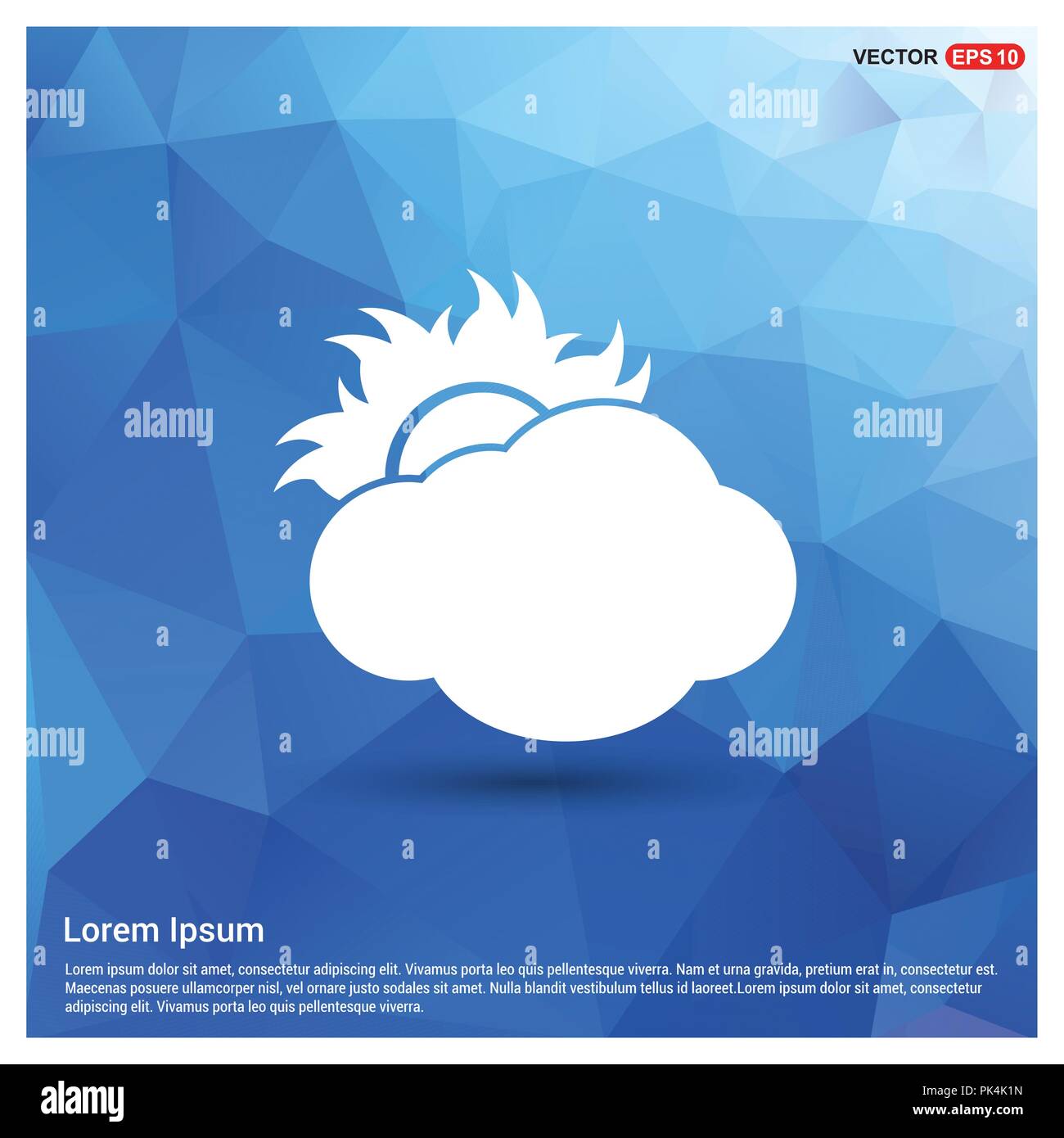 Sun Cloud Icon - Free vector icon Stock Vector Image & Art - Alamy