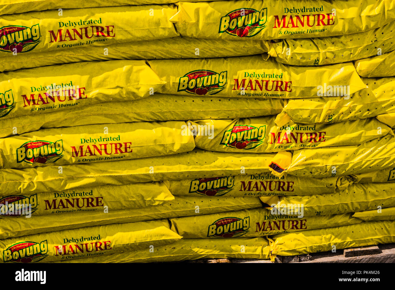 Bags of Manure West Stockbridge, Massachusetts, USA Stock Photo Alamy