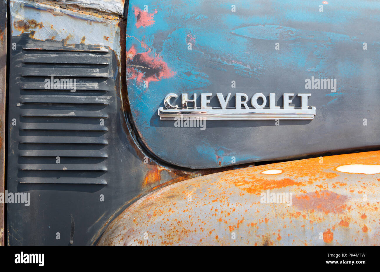 CONCORD, NC (USA) September 7, 2018 A 1952 Chevy pickup truck on