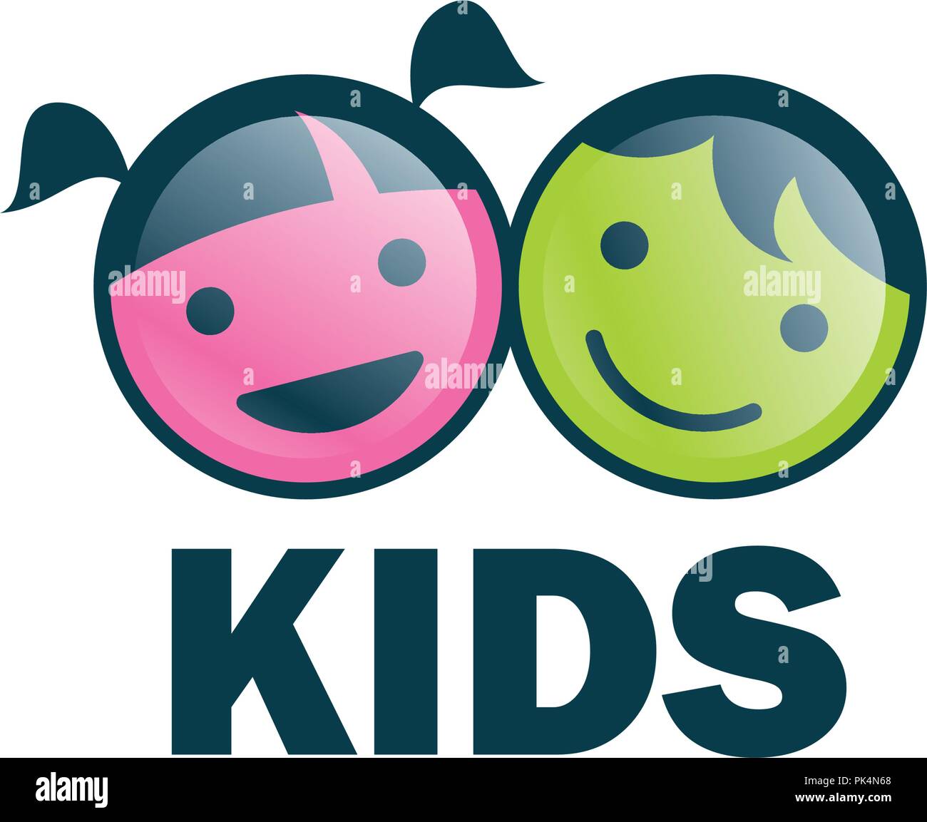 vector logo kids Stock Vector Image & Art - Alamy