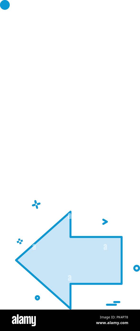 Left arrow icon design vector Stock Vector Image & Art - Alamy