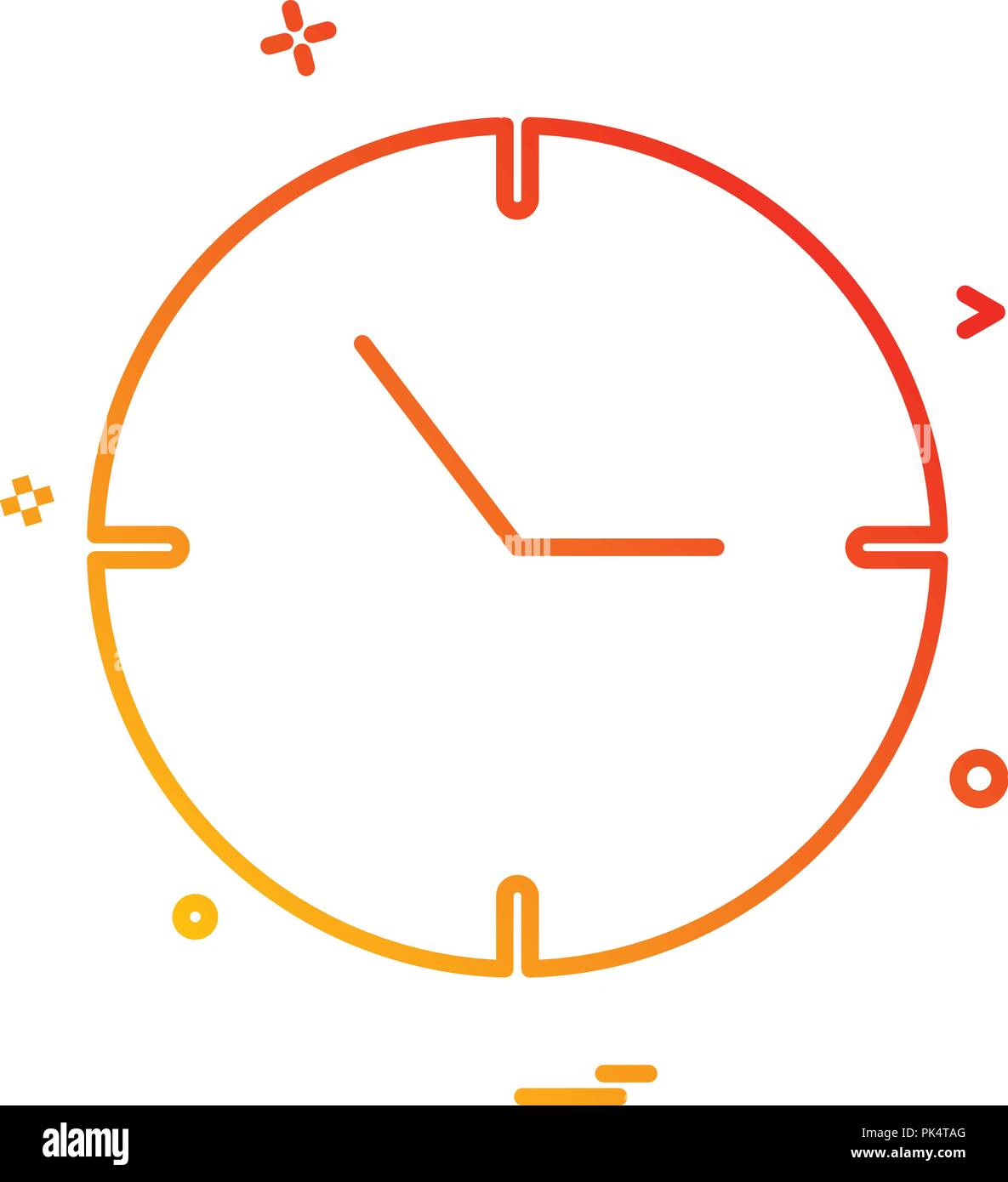 clock time date icon Stock Vector Image & Art Alamy