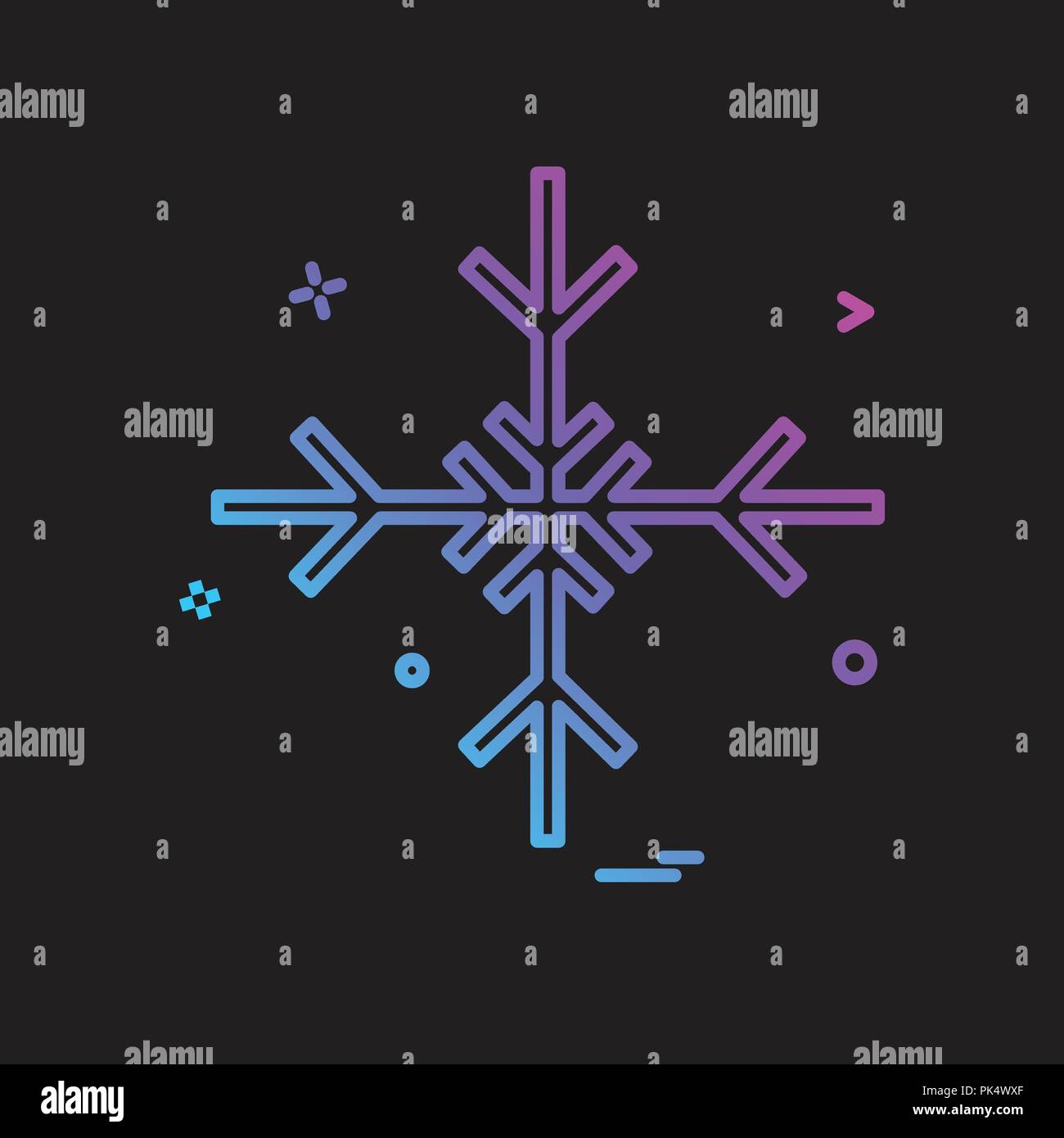 Snow flakes icon design vector Stock Vector Image & Art - Alamy