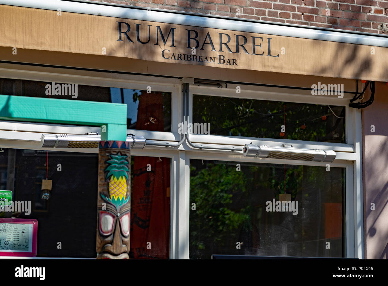 Exterior of Rum Barrel in the Javastraat in Amsterdam, Netherlands Stock Photo Alamy