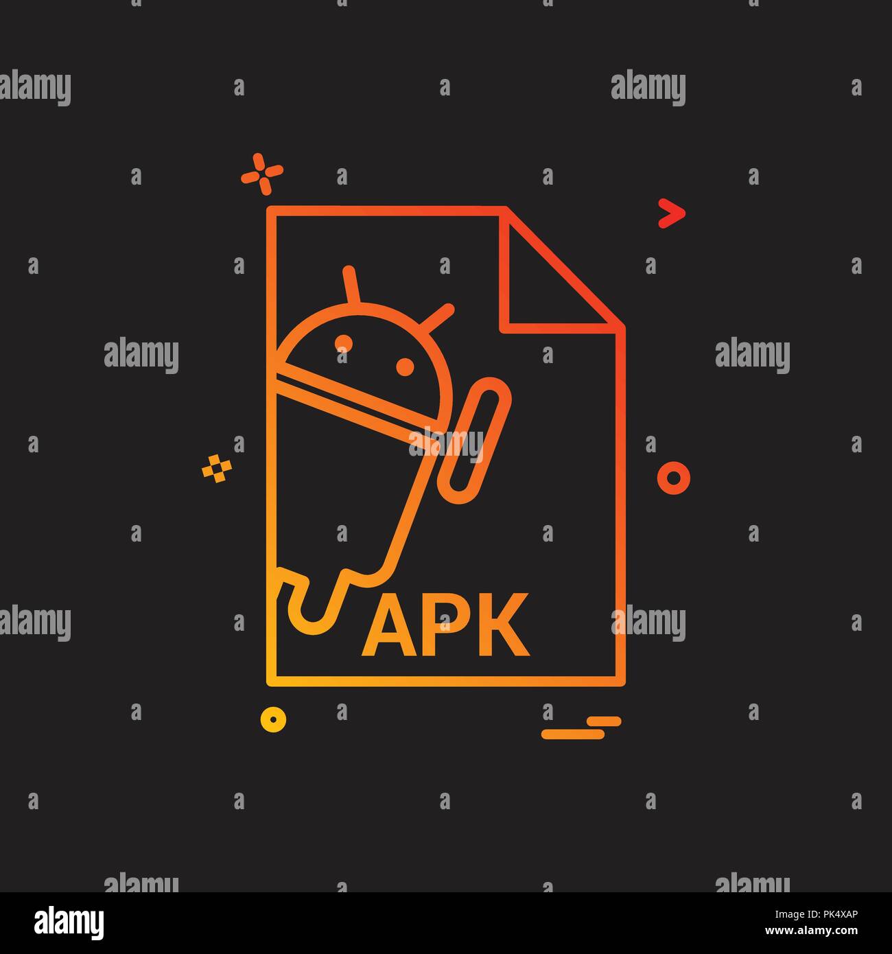 Apk icon Stock Vector Images - Alamy