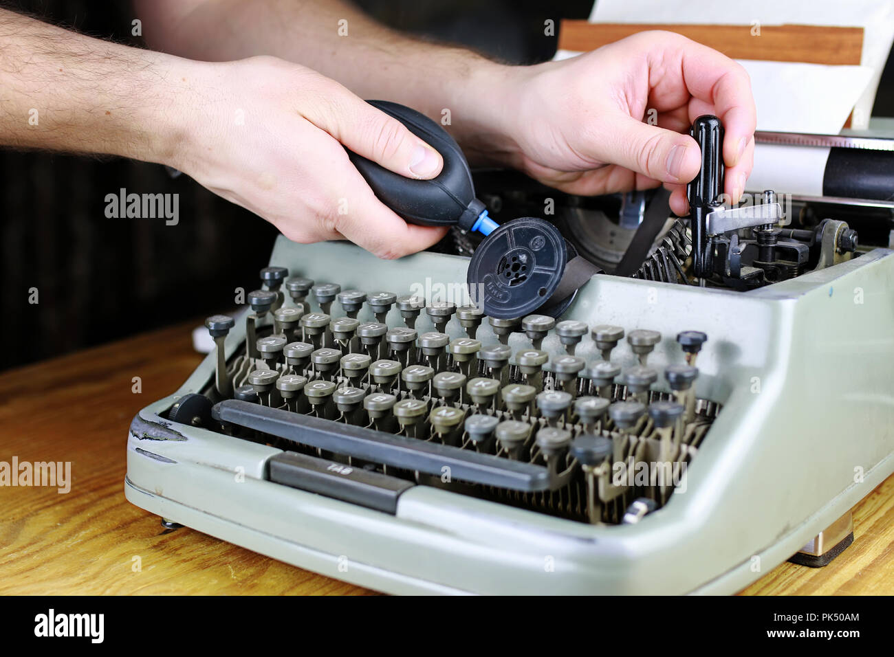 retro typewriter letter Stock Photo Alamy