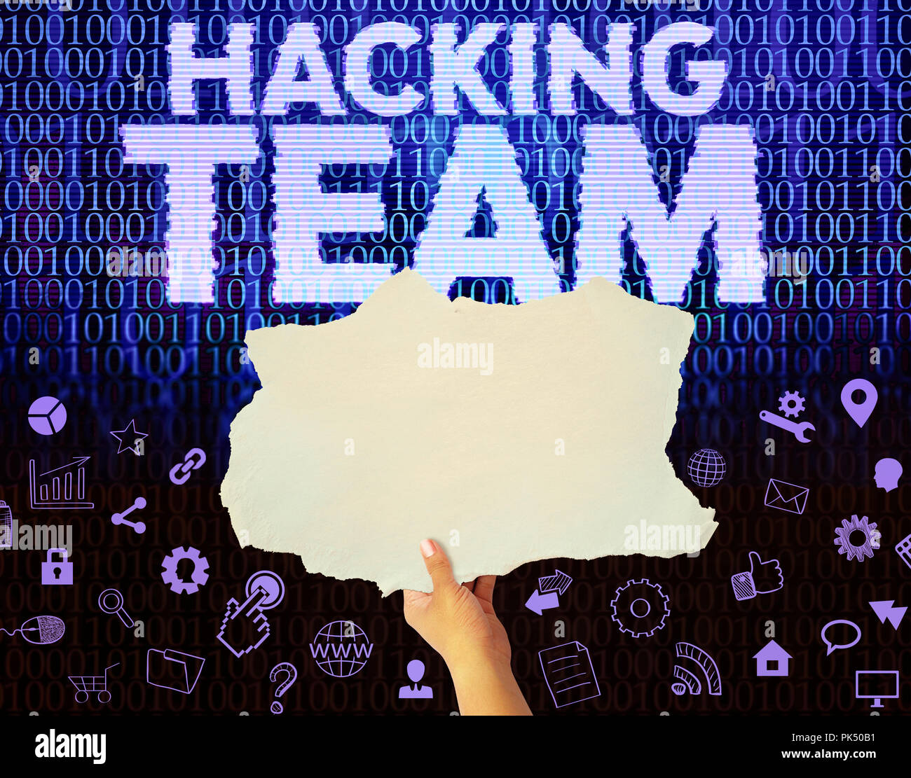 Hacking Team, Social Network Stock Photo Alamy