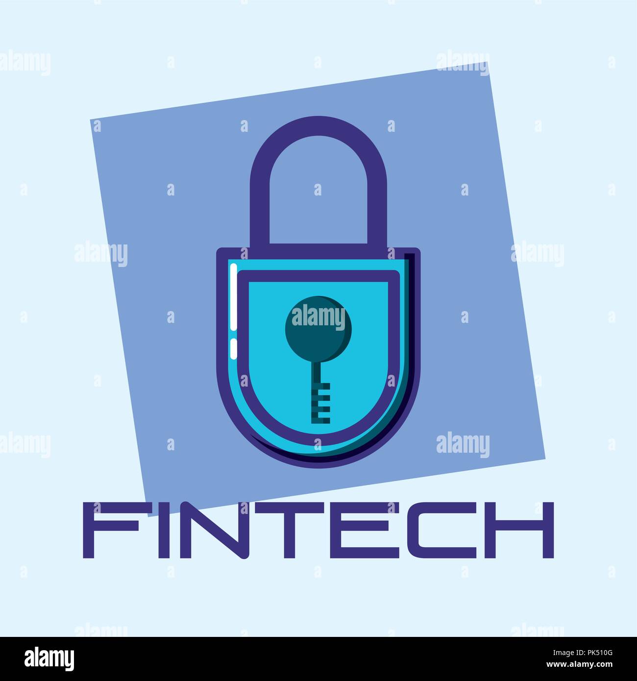 safe secure padlock fintech vector illustration design Stock Vector ...