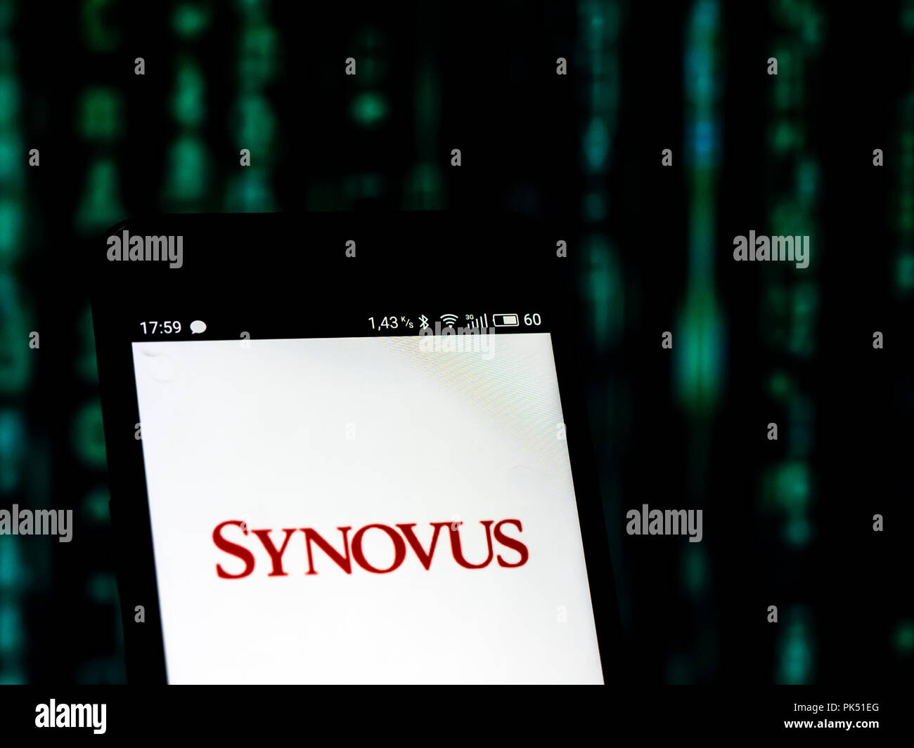 Synovus Bank logo seen displayed on a smart phone Stock Photo Alamy