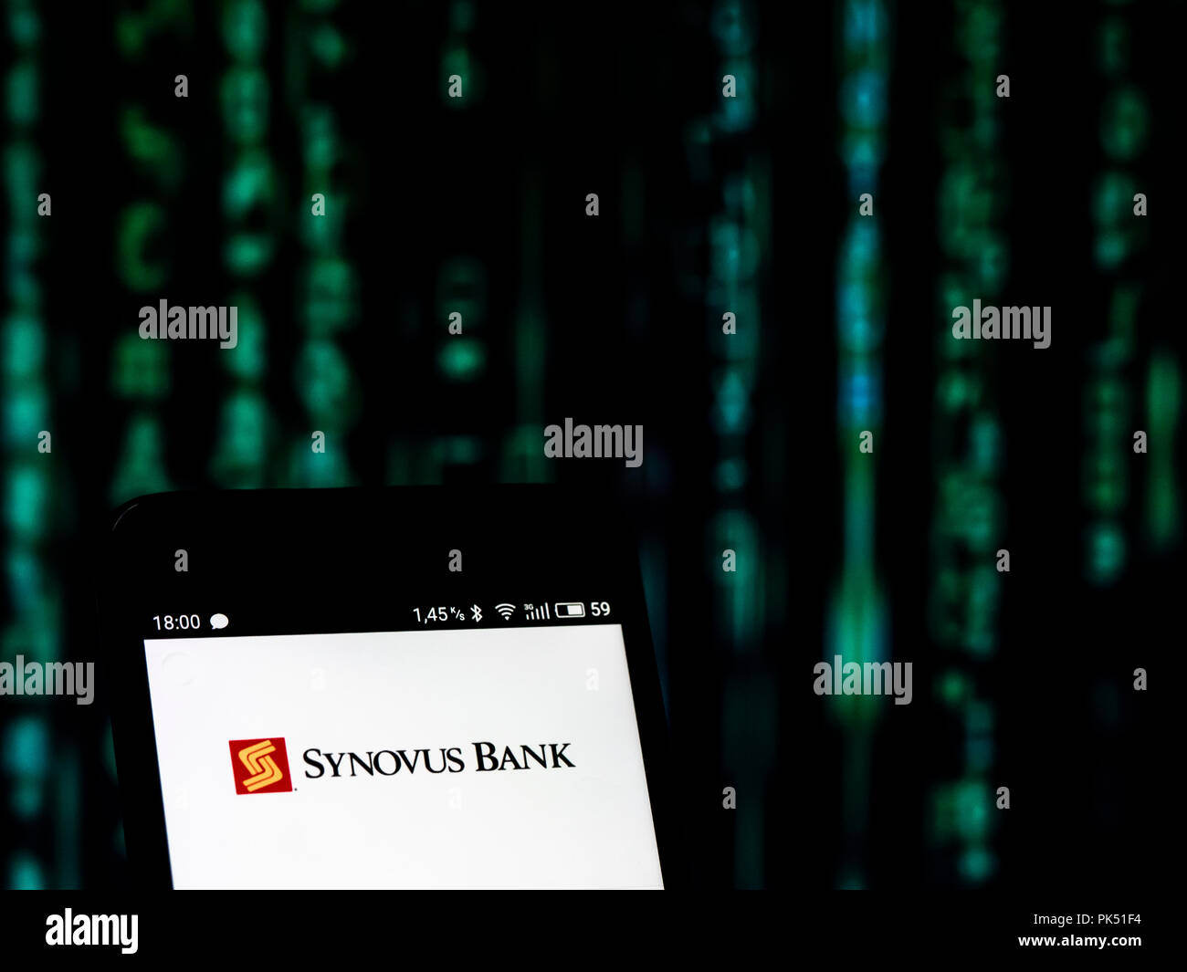 Synovus Bank logo seen displayed on a smart phone Stock Photo Alamy