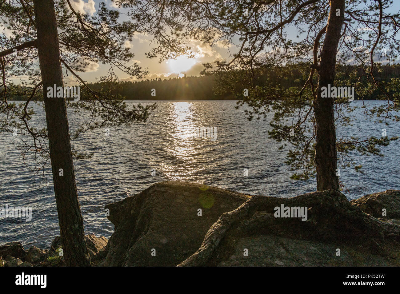 Sunset Between 2 Rocks Waves between rocks sunset hi-res stock photography and images - Alamy