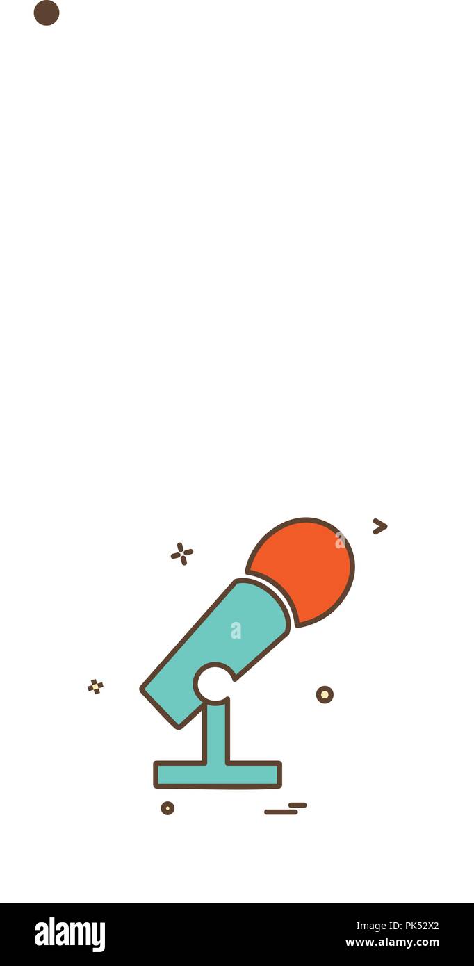 Microphone icon design vector Stock Vector Image & Art - Alamy
