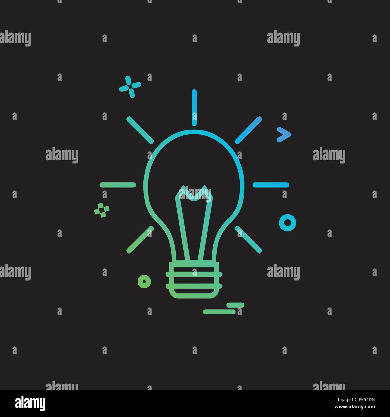 Idea icon design vector Stock Vector Image & Art - Alamy