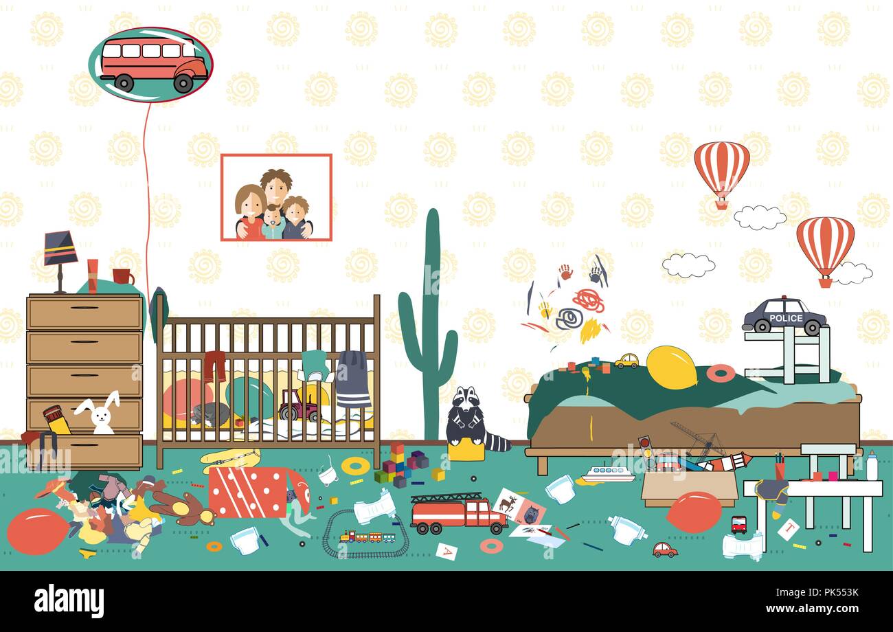 Messy kids room toys hires stock photography and images Alamy