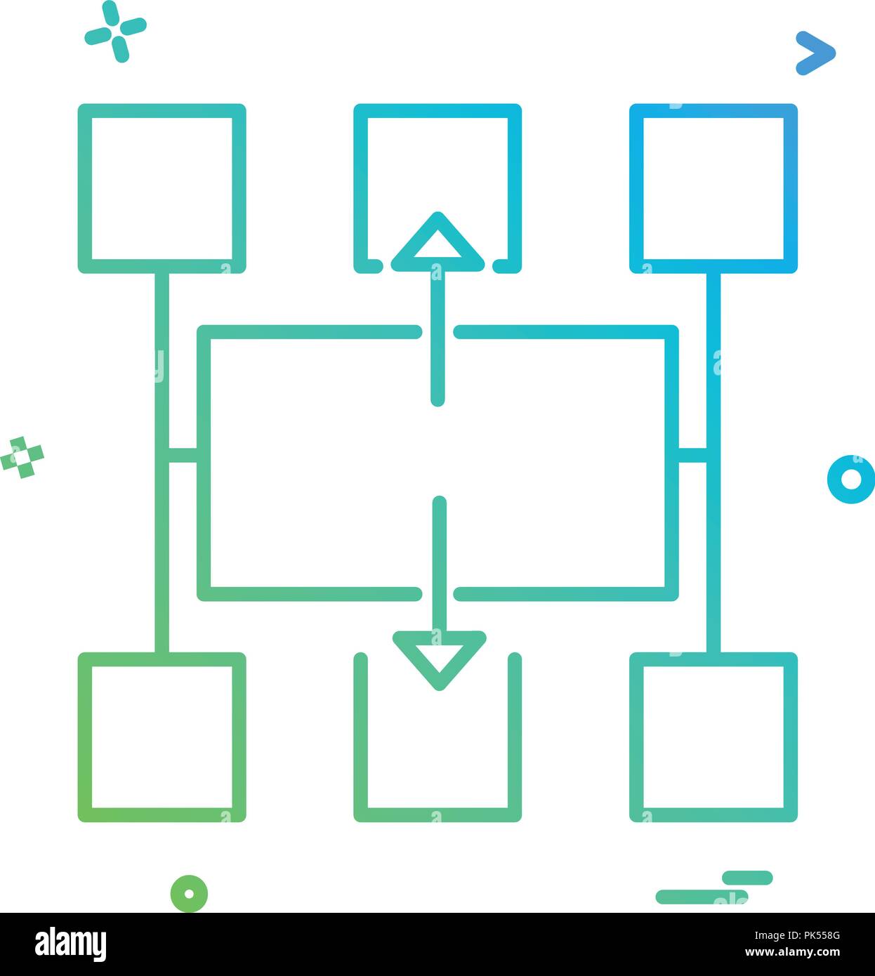 Flowchart icon design vector Stock Vector Image & Art - Alamy