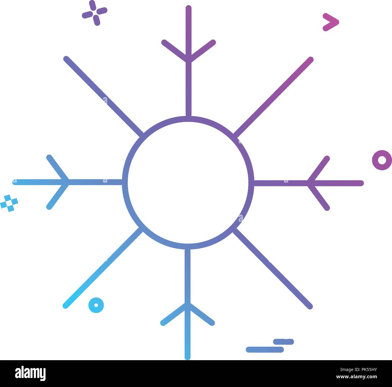 Snow flakes icon design vector Stock Vector Image & Art - Alamy