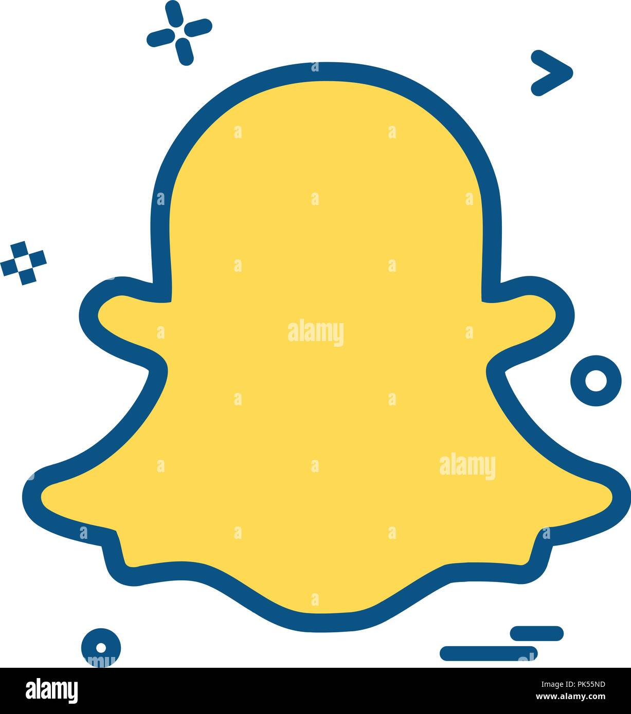 Download Custom Snapchat Sticker - Snapchat Logo Png Black PNG Image with  No Background - PNGkey.com