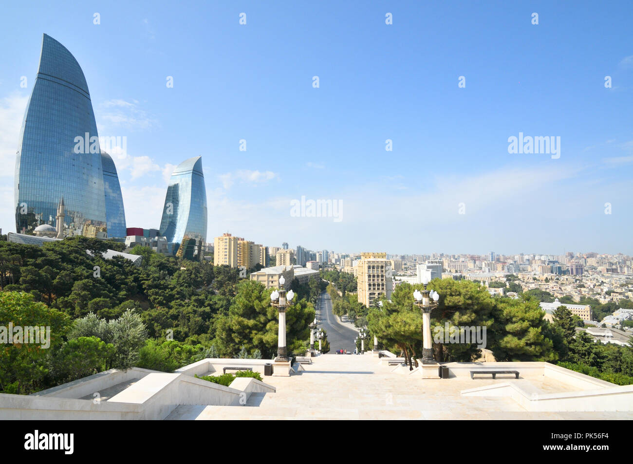 Baku is the capital of the Republic of Azerbaijan, the largest industrial, economic and scientific and technical center of Transcaucasia, as well as t Stock Photo