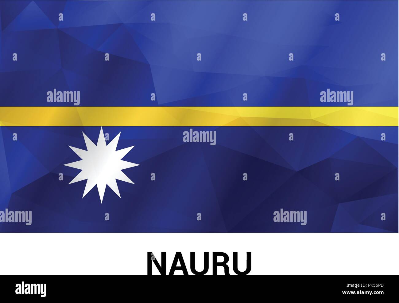 Nauru flag design vector Stock Vector Image & Art - Alamy