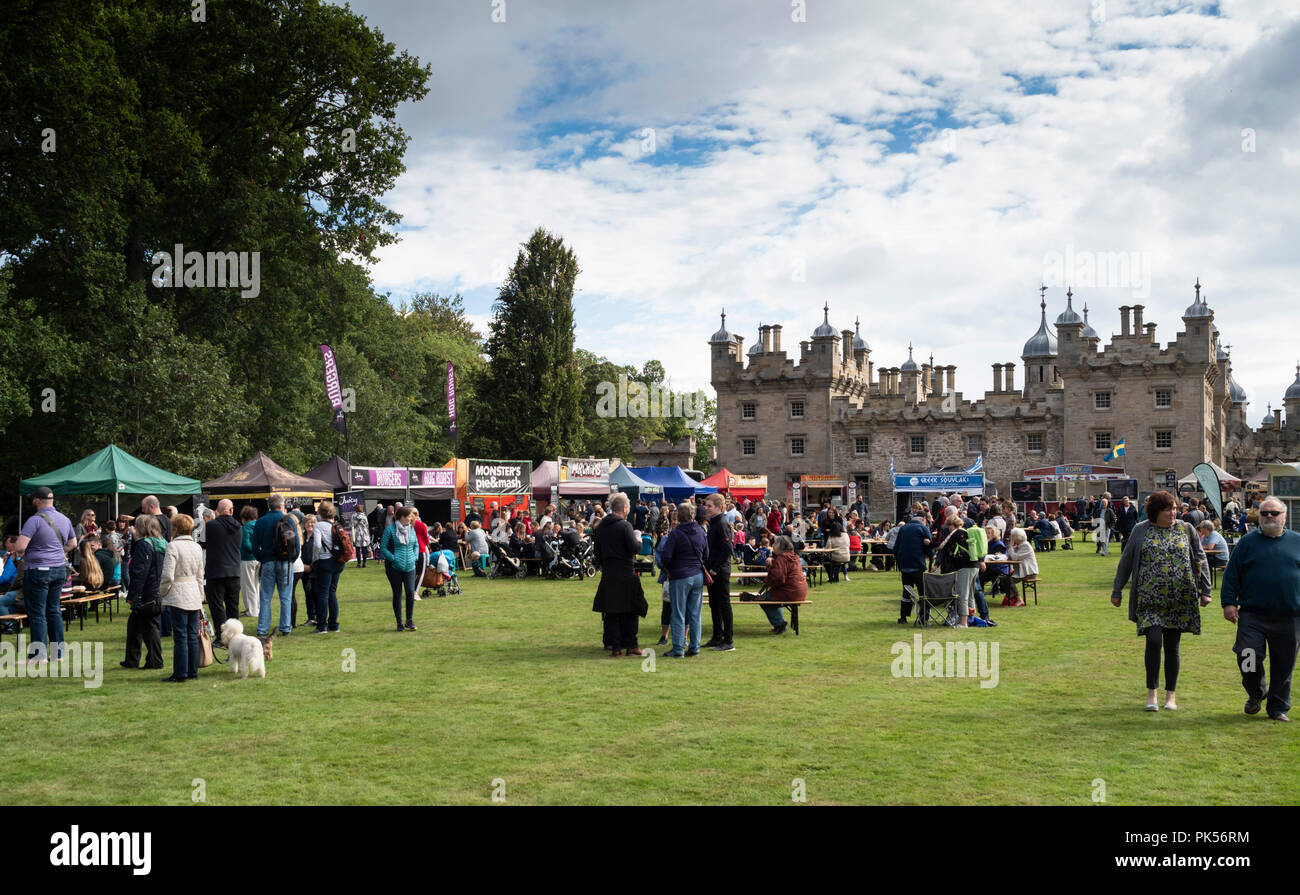 Great British Food Festival, September 2018 at Floors Castle, Kelso, Scottish Borders. Stock Photo