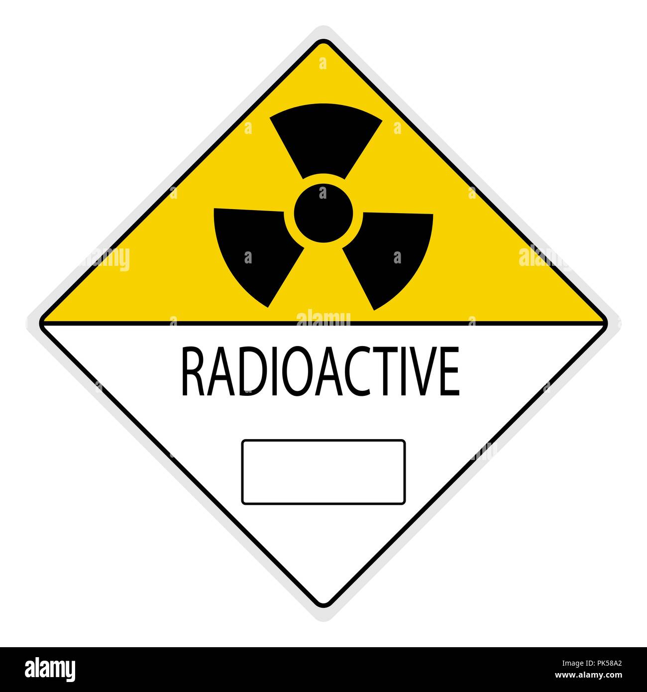 notice warning signs; Radiation Hazard Stock Vector
