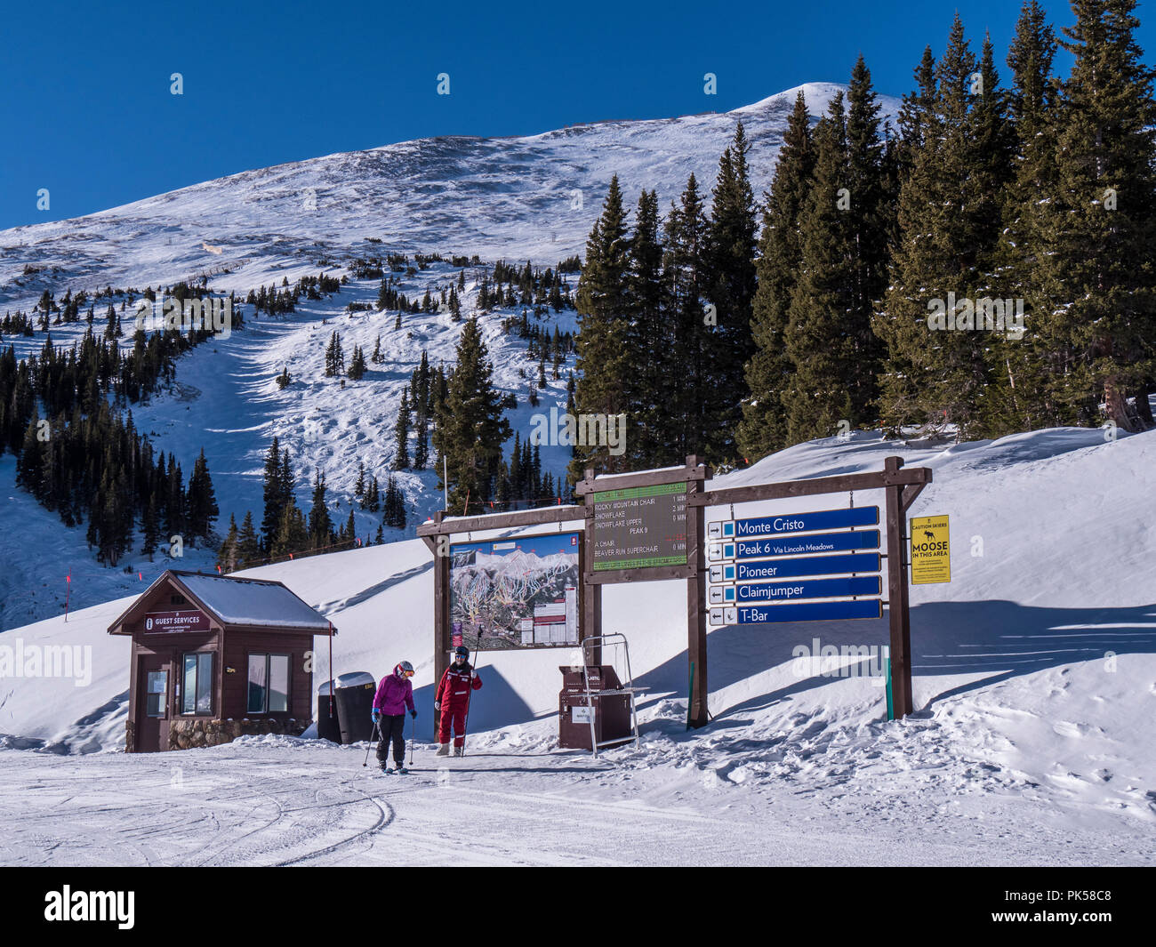 Guest Services kiosk atop Peak 7, Breckenridge Ski Resort, Breckenridge