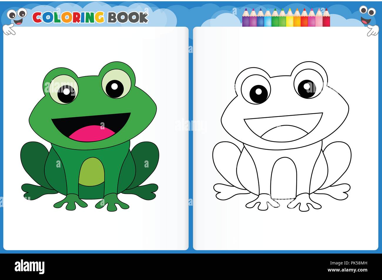 67 Coloring Pages Of Cute Frogs  Images