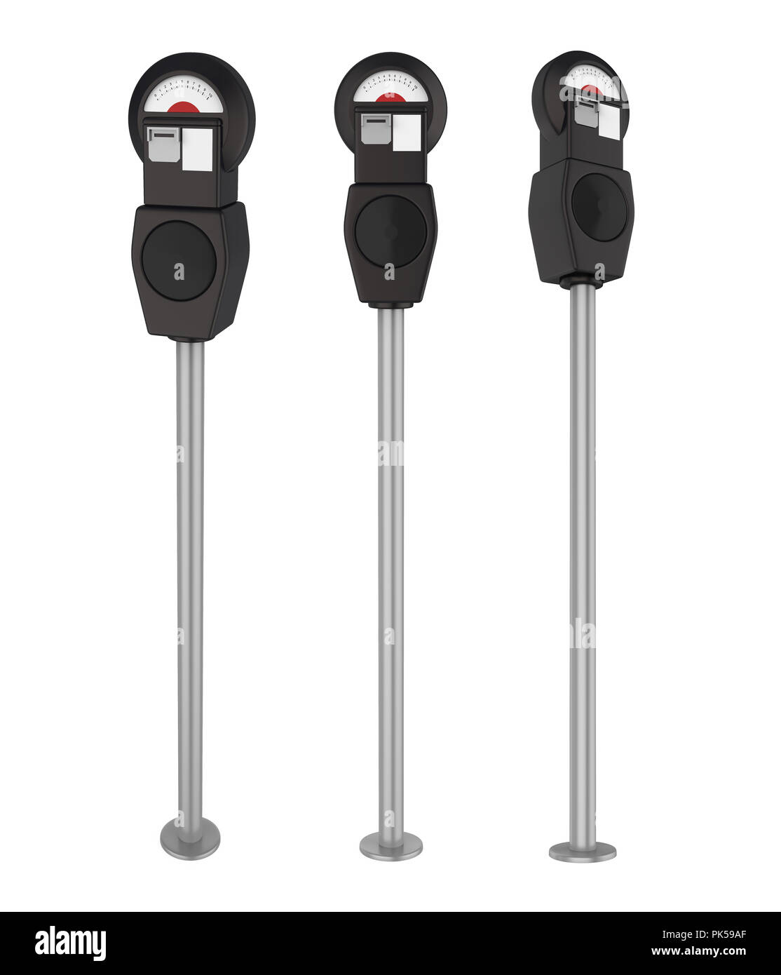 Parking Meter Isolated Stock Photo Alamy