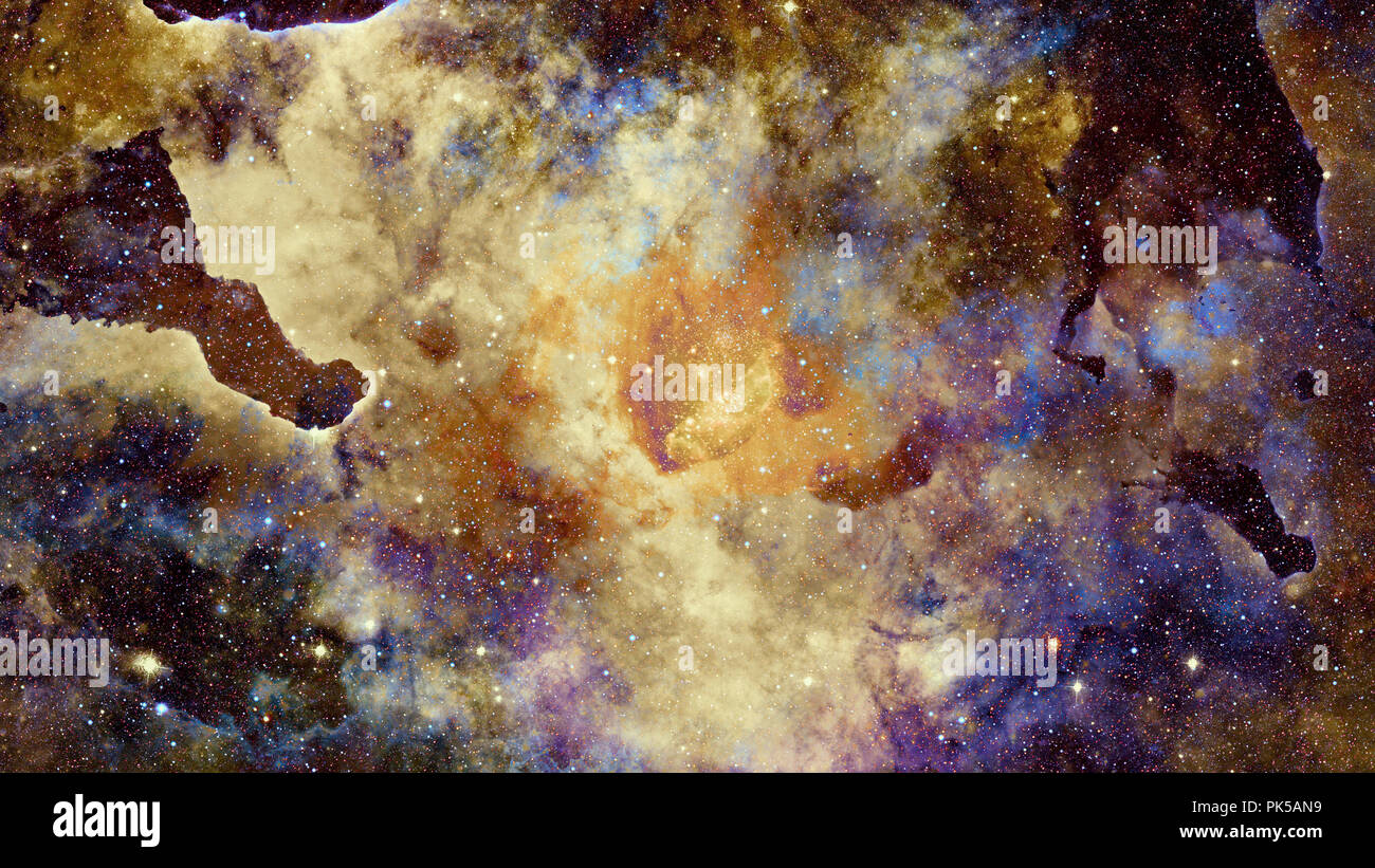 Galaxy and nebula. Elements of this Image Furnished by NASA Stock Photo ...