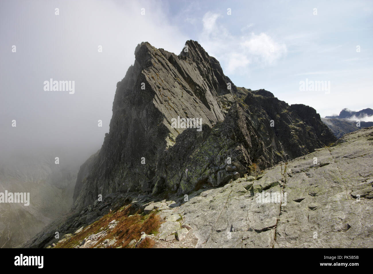 Orla Perc ridge, High Tatra, Poland Stock Photo