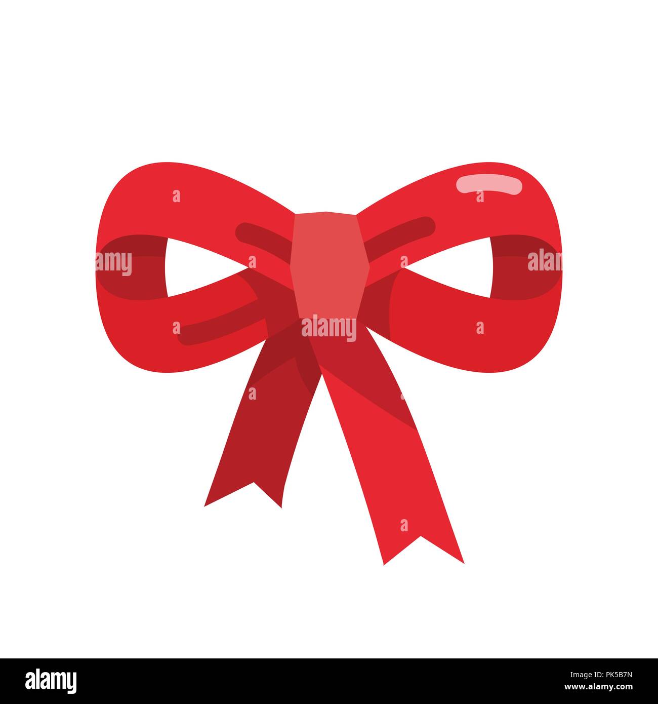 Red Streamers Clipart Vector, Two Red Streamers Illustration, Two