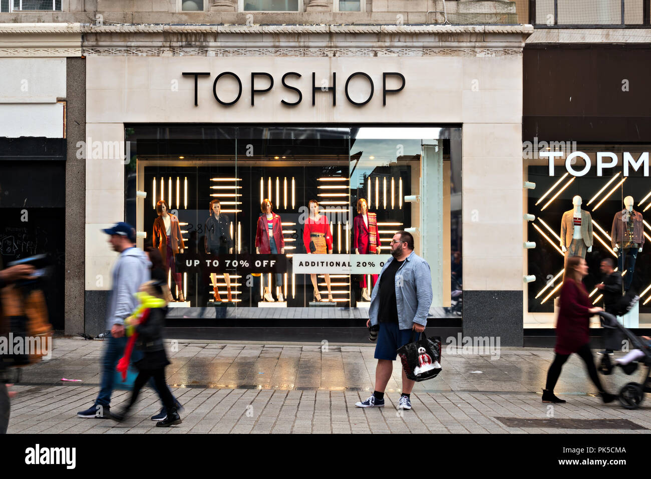 People walking past a Topshop store in Church St Liverpool UK Stock Photo -  Alamy