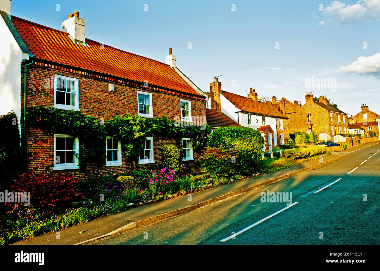 Main Street Nether Poppleton North Yorkshire England Stock