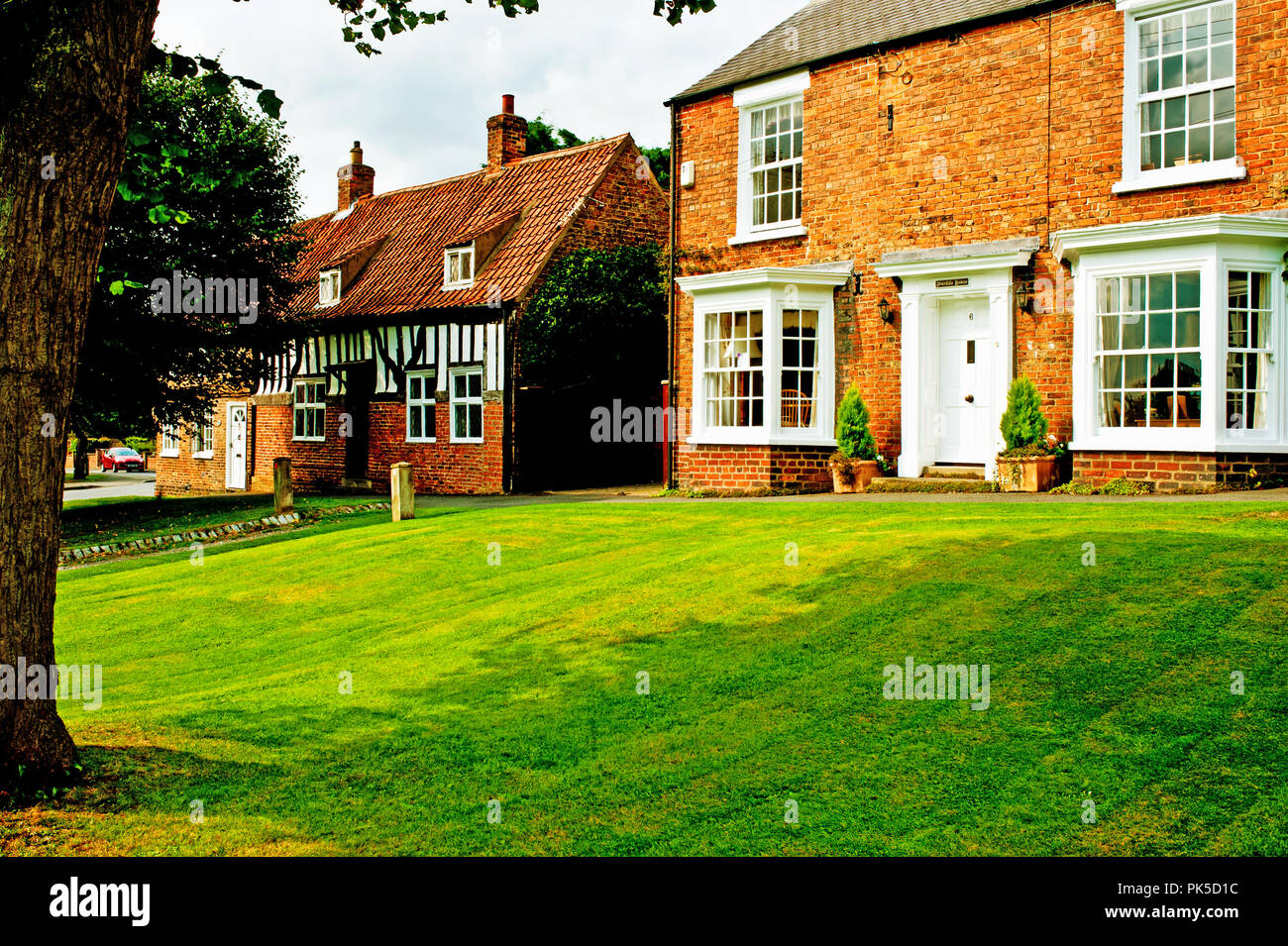 Dinsdale House and timber framed house, Easingwold, North Yorkshire