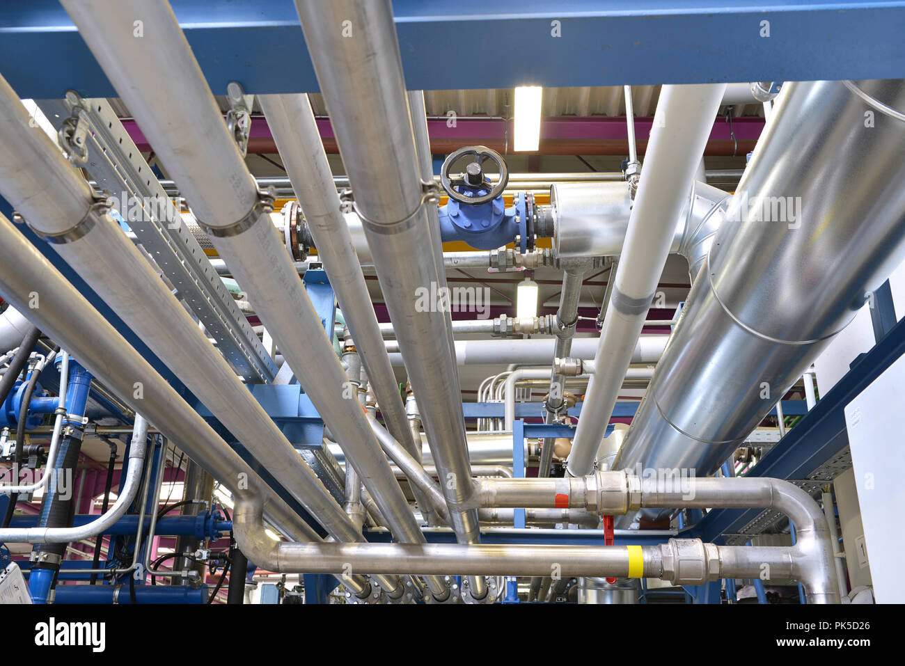 pipes and tubes in a modern industrial plant Stock Photo - Alamy