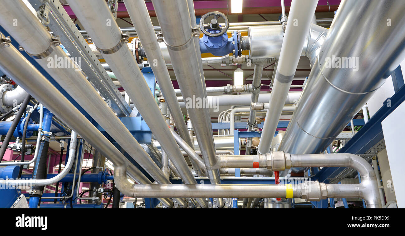 pipes and tubes in a modern industrial plant Stock Photo - Alamy