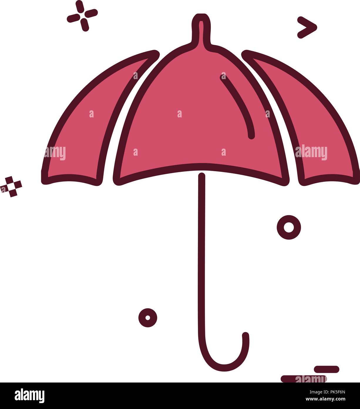 Umbrella icon design vector Stock Vector Image & Art - Alamy