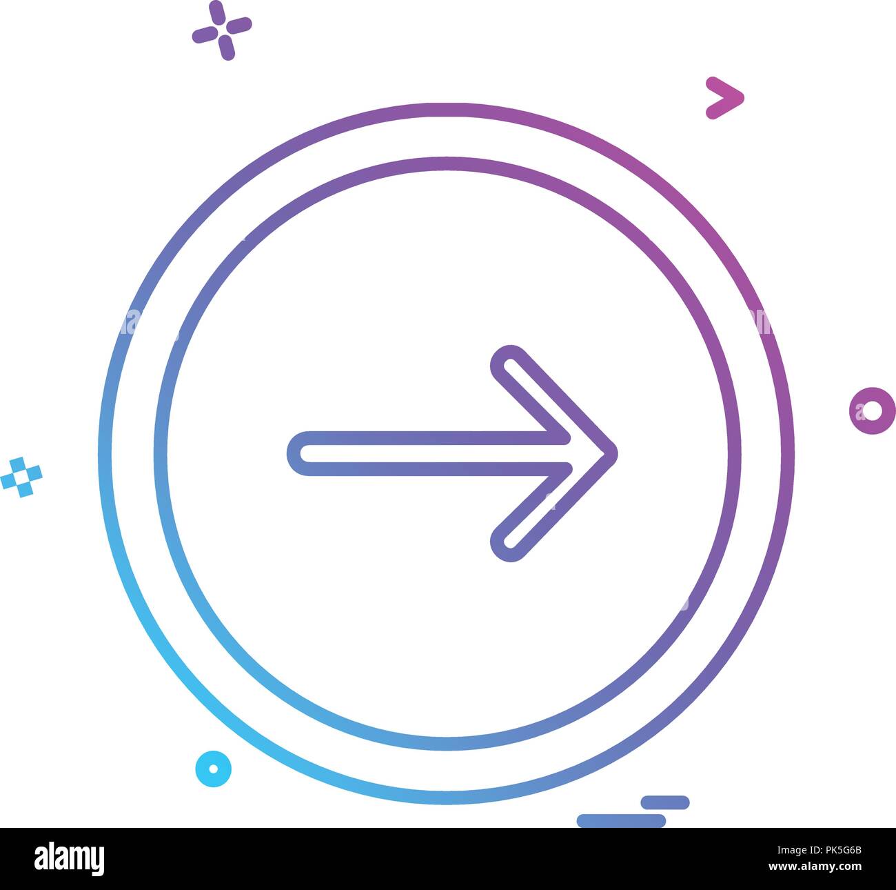Arrow button icon design vector Stock Vector Image & Art - Alamy