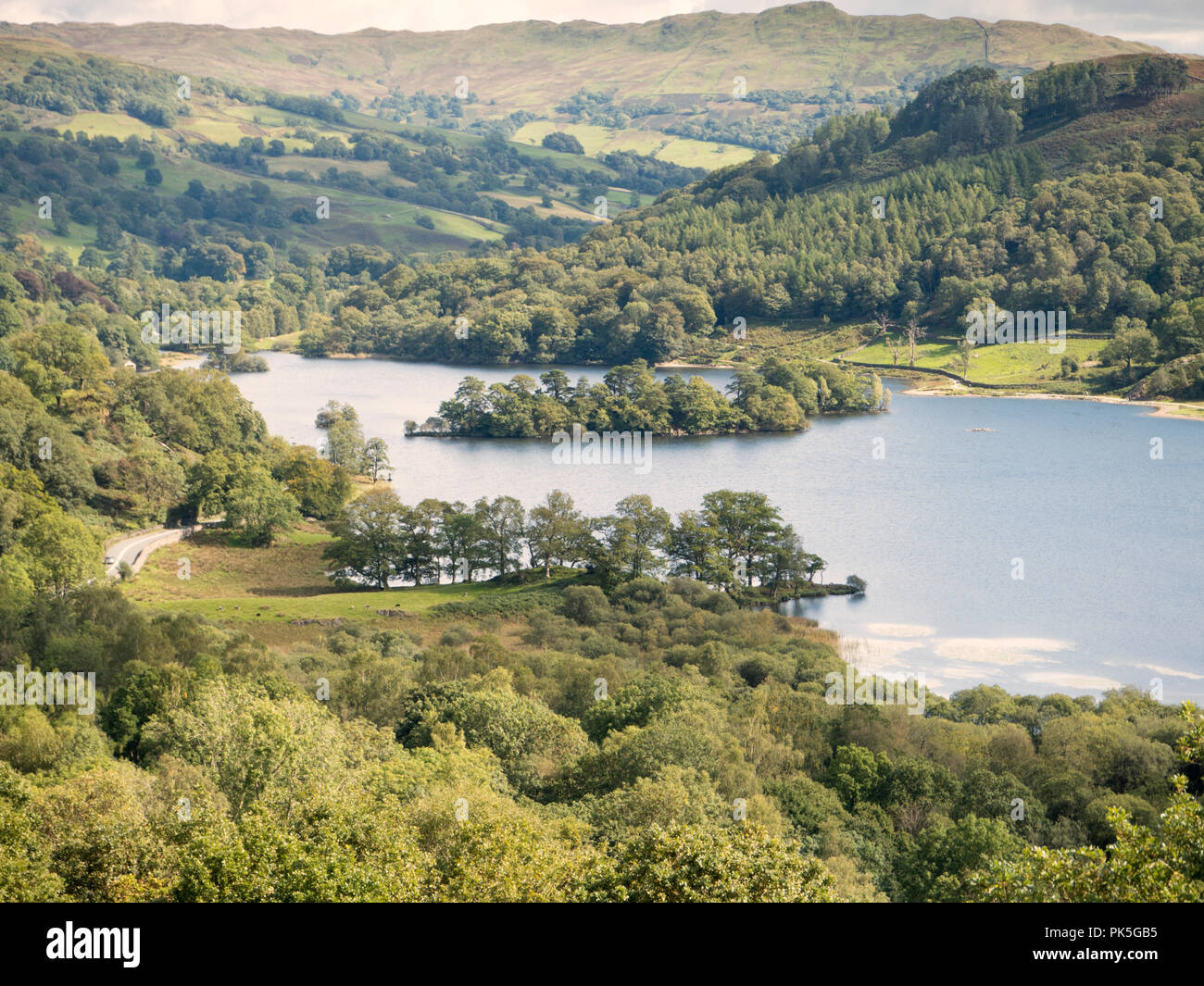 Rydal Water from White Moss Common Stock Photo
